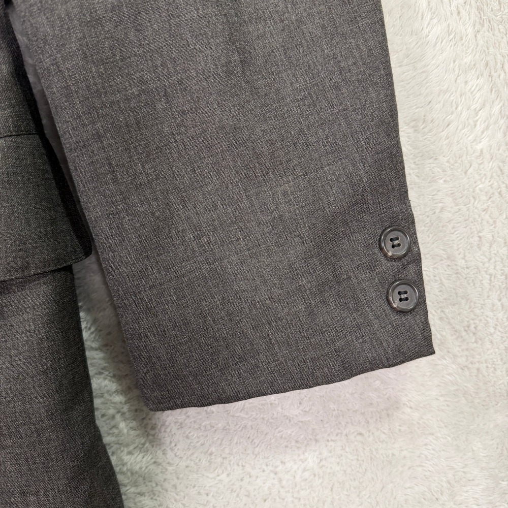Vintage 80s Brooks Brothers Mens 42XS Slim Fit Gray Wool 2-Piece Suit 34x27 EUC - Picture 3 of 16